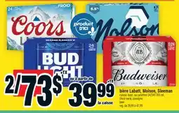 Super C bière Labatt, Molson, Sleeman | beer offer