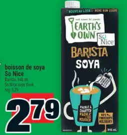 Super C boisson de soya SoNice | SoNice soya drink offer