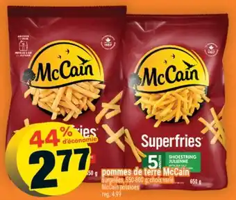Super C pommes de terre McCain | McCain potatoes offer