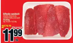 Super C biftecks sandwich | sandwich steaks offer