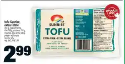 Super C tofu Sunrise, extra ferme | Sunrise tofu offer