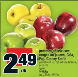 Super C pommes délicieuses rouges ou jaunes, Gala, Fuji, Granny Smith | apples offer