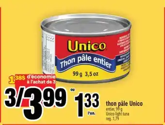 Super C thon pâle Unico | Unico light tuna offer