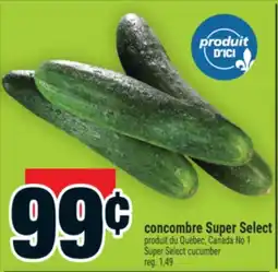 Super C concombre SuperSelect | SuperSelect cucumber offer