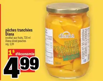 Super C pêches tranchées Diana | Diana sliced peaches offer