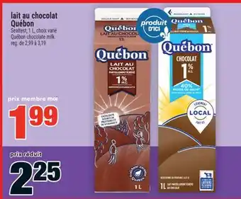 Super C lait au chocolat Québon | Québon chocolate milk offer