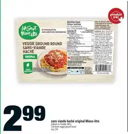 Super C sans viande haché original Mieux-être | Life Smart veggie ground round offer