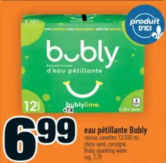 Super C eau pétillante Bubly | Bubly sparkling water offer