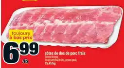 Super C côtes de dos de porc frais | fresh pork black ribs offer