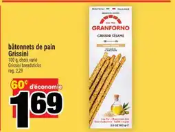 Super C bâtonnets de pain Grissini | Grissini breadsticks offer