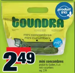 Super C mini concombres | mini cucumbers offer