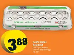 Super C oeufs blancs Selection | Selection large white eggs offer
