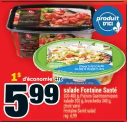 Super C salade Fontaine Santé | Fontaine Santé salad offer