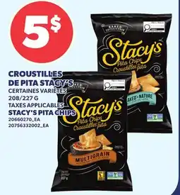 Provigo CROUSTILLES DE PITA STACY'S, 208/227 G | STACY'S PITA CHIPS offer