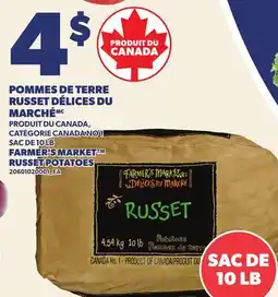 Provigo POMMES DE TERRE RUSSET DÉLICES DU MARCHÉ, SAC DE 10 LB | FARMER'S MARKET RUSSET POTATOES offer