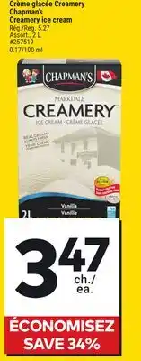 Giant Tiger Chapman's Creamery ice cream offer