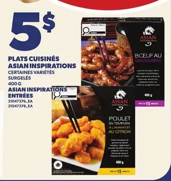 Provigo PLATS CUISINÉS ASIAN INSPIRATIONS, 400 G | ASIAN INSPIRATIONS ENTRÉES offer