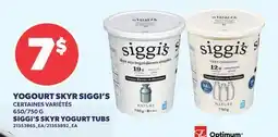 Provigo YOGOURT SKYR SIGGI'S, 650/750 G | SIGGI'S SKYR YOGURT TUBS offer