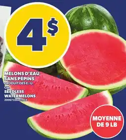 Provigo MELONS D'EAU SANS PÉPINS, DE 9 LB | SEEDLESS WATERMELONS offer