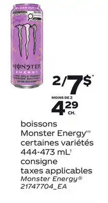 Provigo BOISSONS MONSTER ENERGY | MONSTER ENERGY , 444-473 ML† offer