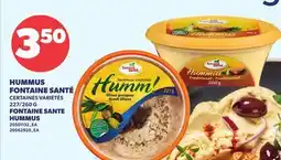 Provigo HUMMUS FONTAINE SANTÉ | FONTAINE SANTE HUMMUS, 227/260 G offer