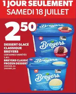 Provigo DESSERT GLACÉ CLASSIQUE BREYERS, 1,41 L | BREYERS CLASSIC FROZEN DESSERT offer