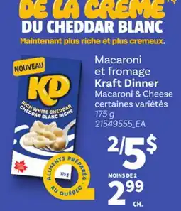 Provigo MACARONI ET FROMAGE KRAFT DINNER, 175 g | MACARONI & CHEESE offer