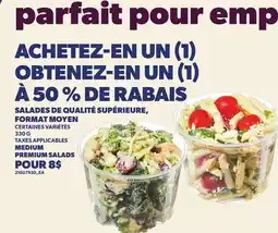 Provigo SALADES DE QUALITÉ SUPÉRIEURE, FORMAT MOYEN, 330 G | MEDIUM PREMIUM SALADS offer