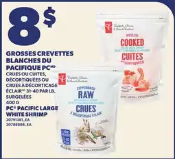Provigo GROSSES CREVETTES BLANCHES DU PACIFIQUE PC, , 31-40 PAR LB, 400 G | PC PACIFIC LARGE WHITE SHRIMP offer