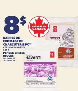 Provigo BARRES DE FROMAGE DE CHARCUTERIE PC, 250 G | PC DELI CHEESE BLOCKS offer