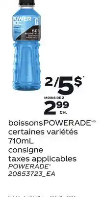 Provigo BOISSONS POWERADE, 710 ML | POWERADE offer