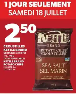 Provigo CROUSTILLES KETTLE BRAND | KETTLE BRAND POTATO CHIPS, 156/198 G offer