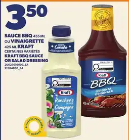 Provigo SAUCE BBQ, 455 ML OU VINAIGRETTE, 425ML KRAFT | KRAFT BBQ SAUCE OR SALAD DRESSING offer