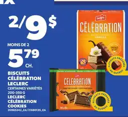 Provigo BISCUITS CÉLÉBRATION LECLERC, 200-350 G | LECLERC CÉLÉBRATION COOKIES offer