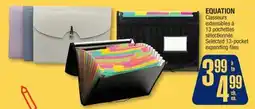 Jean Coutu EQUATION Selected 13-pocket expanding files offer