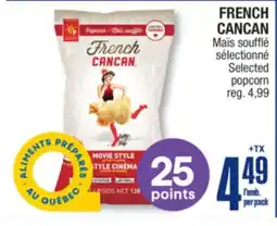 Jean Coutu FRENCH CANCAN Selected popcorn offer