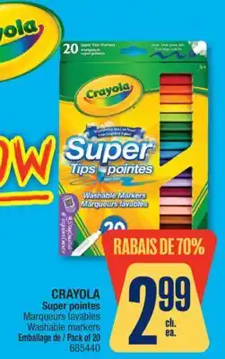 Jean Coutu CRAYOLA Washable markers offer