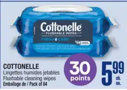 Jean Coutu COTTONELLE Flushable cleaning wipes offer