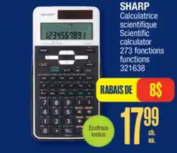 Jean Coutu SHARP Scientific calculator offer