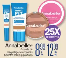 Jean Coutu Annabelle Selected makeup products offer