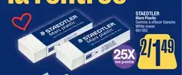 Jean Coutu STAEDTLER Maris Plastic White eraser offer