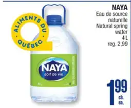 Jean Coutu NAYA Natural spring water offer