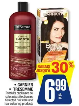 Jean Coutu GARNIER, TRESEMMÉ Selected hair care and hair colouring products offer