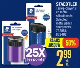 Jean Coutu STAEDTLER Selected metal pencil sharpeners offer