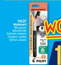 Jean Coutu PILOT Selected markers offer