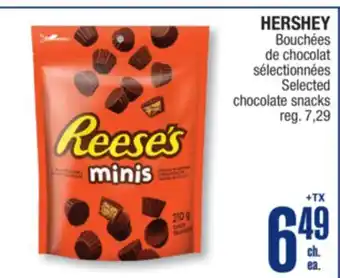 Jean Coutu HERSHEY Selected chocolate snacks offer
