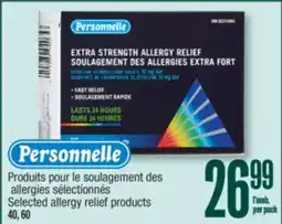 Jean Coutu PERSONNELLE Selected allergy relief products offer