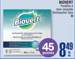 Jean Coutu BIOVERT Dishwasher tabs offer