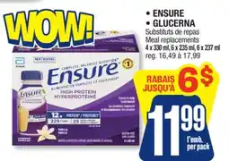 Jean Coutu ENSURE, GLUCERINA Meal replacements offer