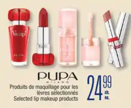 Jean Coutu PUPA MILANO Selected lip makeup products offer
